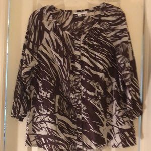 Calvin Klein Brown and tan Tunic